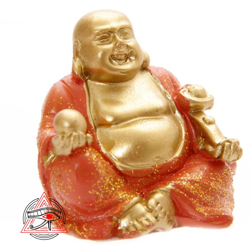 Mini Glitter Lucky Buddha Collectable West Bromwich Crystals For Healing