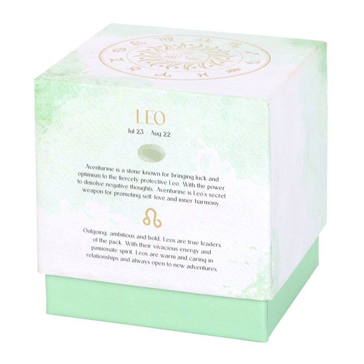 Leo Orange & Bergamot Gemstone Zodiac Candle 4 Leo Orange & Bergamot Gemstone Zodiac Candle - Image 4