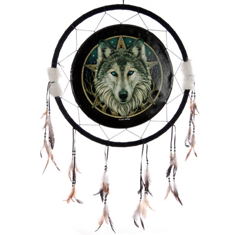 Dreamcatcher (Large) - Lisa Parker Wild One Wolf 1 Dreamcatcher (Large) - Lisa Parker Wild One Wolf