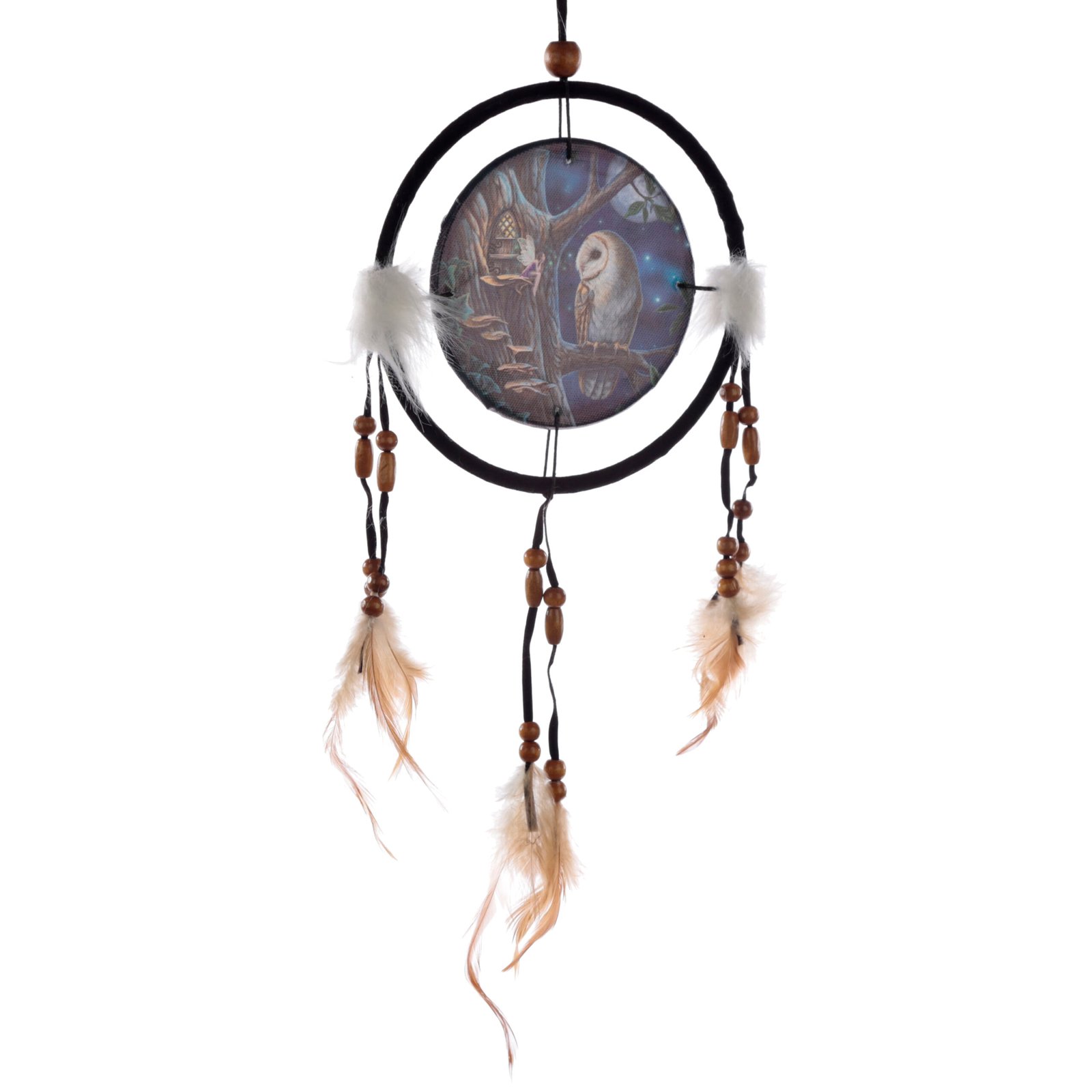 Dreamcatcher (Small) - Lisa Parker Fairy Tales Owl & Fairy 1 Dreamcatcher (Small) - Lisa Parker Fairy Tales Owl & Fairy