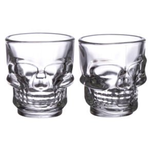 Shot Glass Set of 2 - Skulls (60ml)