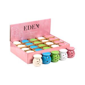 Simple Coloured Cut Out Design Ceramic Oil Burner