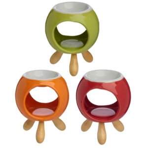 Ceramic Round Eden Oil Burner with Feet