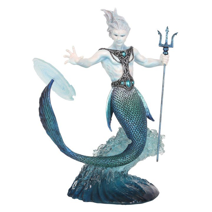 Water Elemental Wizard Figurine by Anne Stokes 1 Water Elemental Wizard Figurine by Anne Stokes