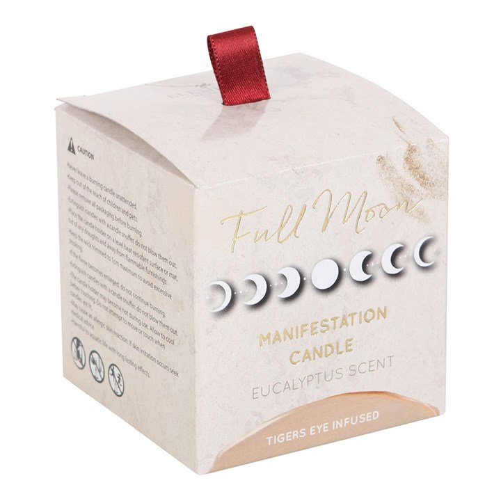 Full Moon Eucalyptus Manifestation Candle with Tiger's Eye 5 Full Moon Eucalyptus Manifestation Candle with Tiger's Eye - Image 5