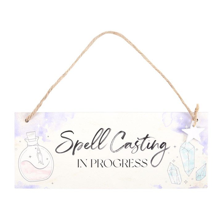 Spell Casting in Progress Hanging Sign 1 Spell Casting in Progress Hanging Sign