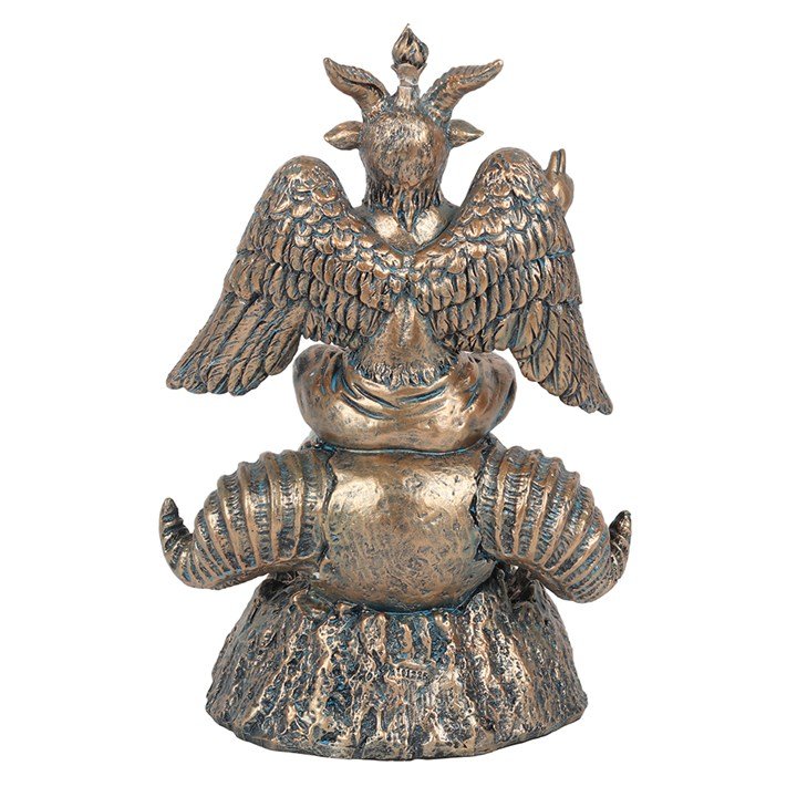 Gold Baphomet LED Backflow Incense Burner 3 Gold Baphomet LED Backflow Incense Burner - Image 3