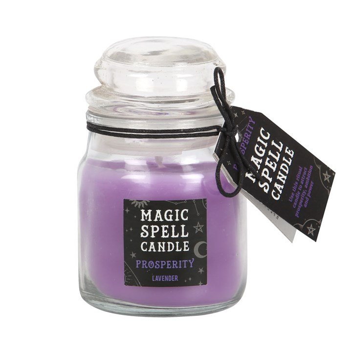 Lavender 'Prosperity' Spell Candle Jar 1 Lavender 'Prosperity' Spell Candle Jar
