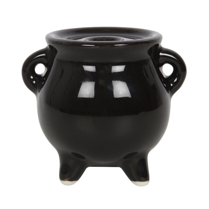 Mystical Moon Cauldron Ceramic Incense Holder 4 Mystical Moon Cauldron Ceramic Incense Holder - Image 4