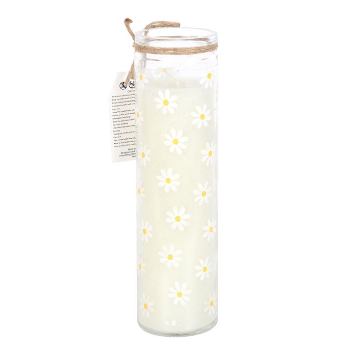 White Daisy Tube Candle - Image 2