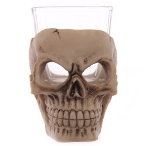 Fantasy Glass and Resin Skull Shot Glasses