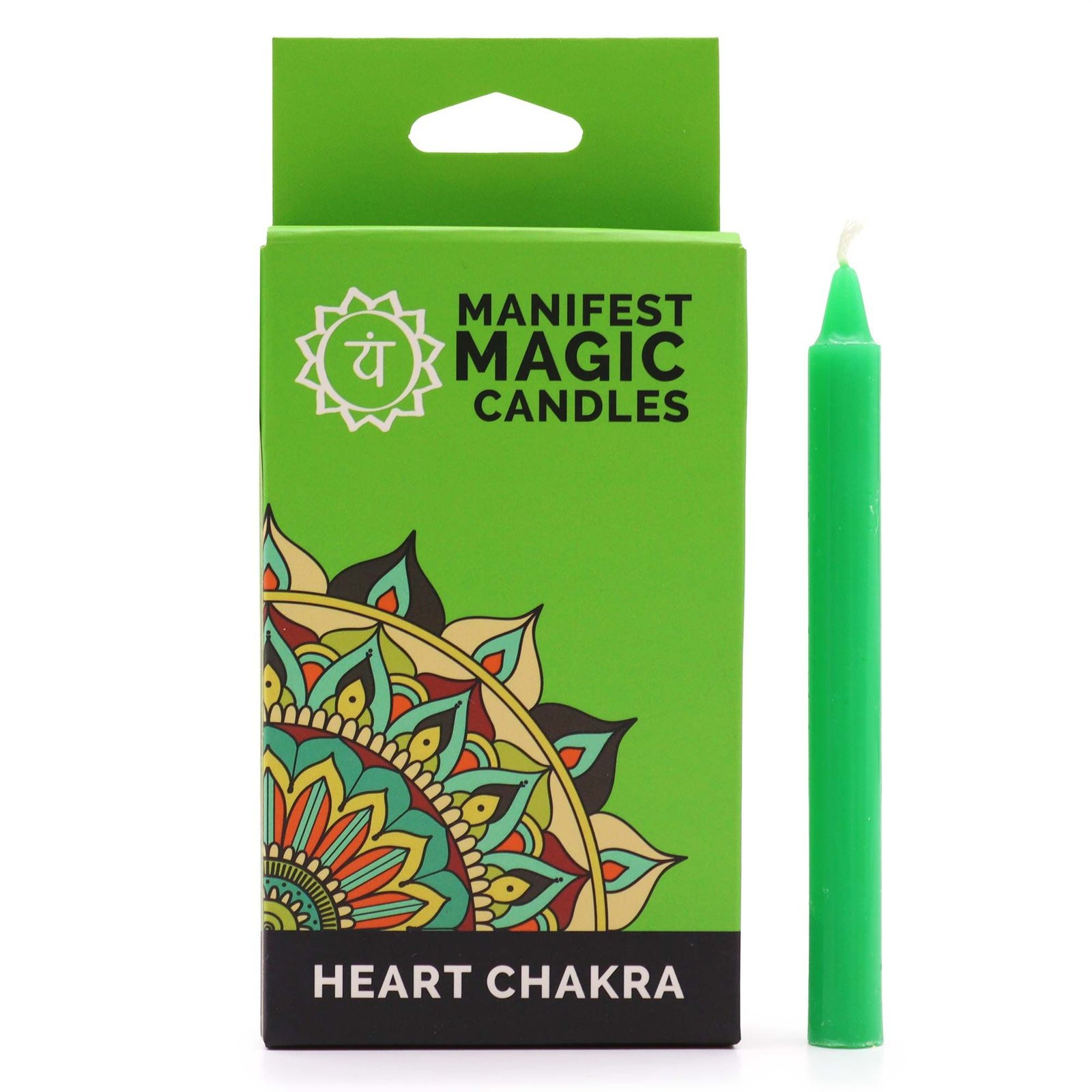 Manifest Magic Candles (pack of 12) - Green - Heart Chakra 3 Manifest Magic Candles (pack of 12) - Green - Heart Chakra - Image 3