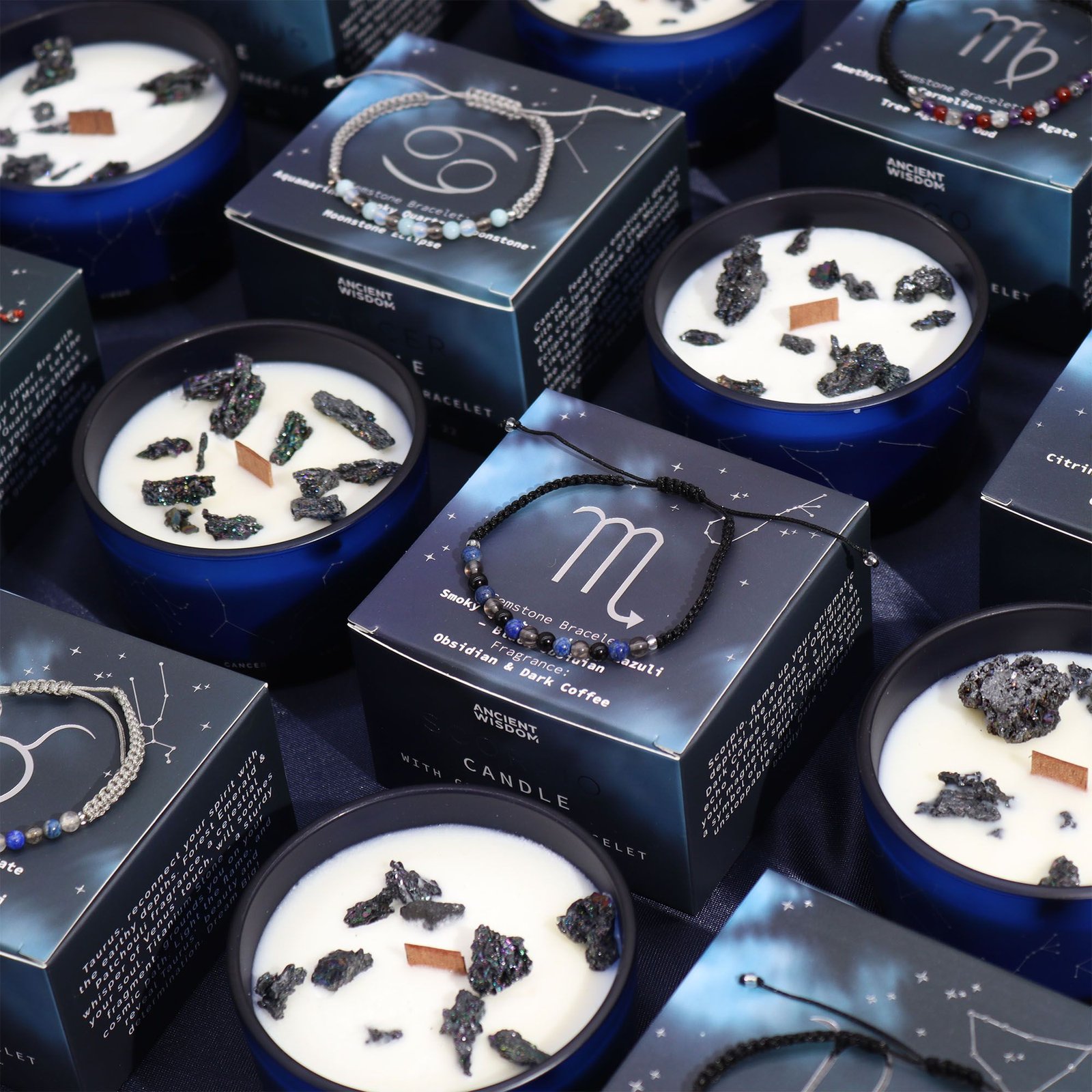 Zodiac Crystal Candle with Gemstone Bracelet - Gemini 4 Zodiac Crystal Candle with Gemstone Bracelet - Gemini - Image 4