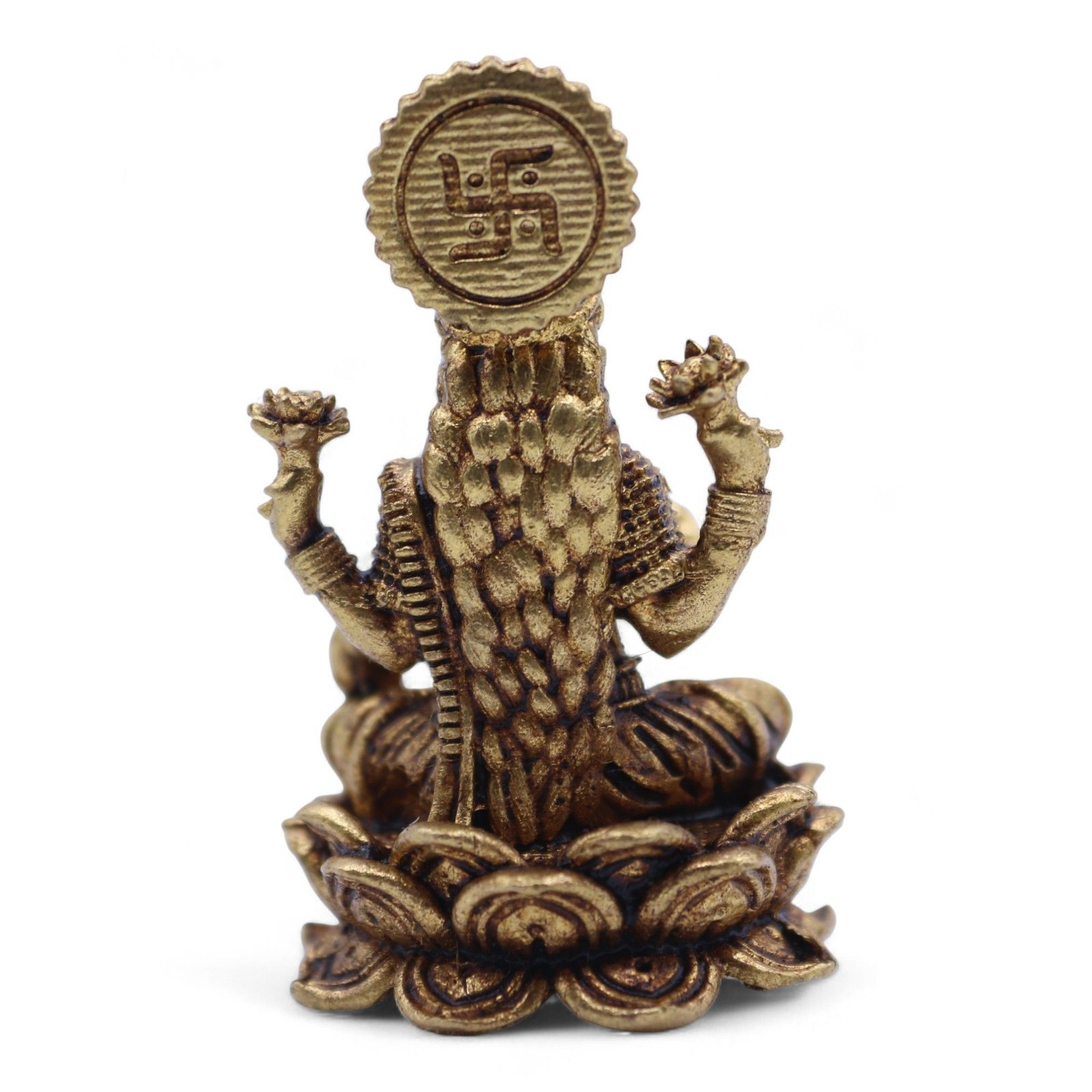 Brass Miniature Gods - Laxmi (22gms) - 37mm 1 Brass Miniature Gods - Laxmi (22gms) - 37mm