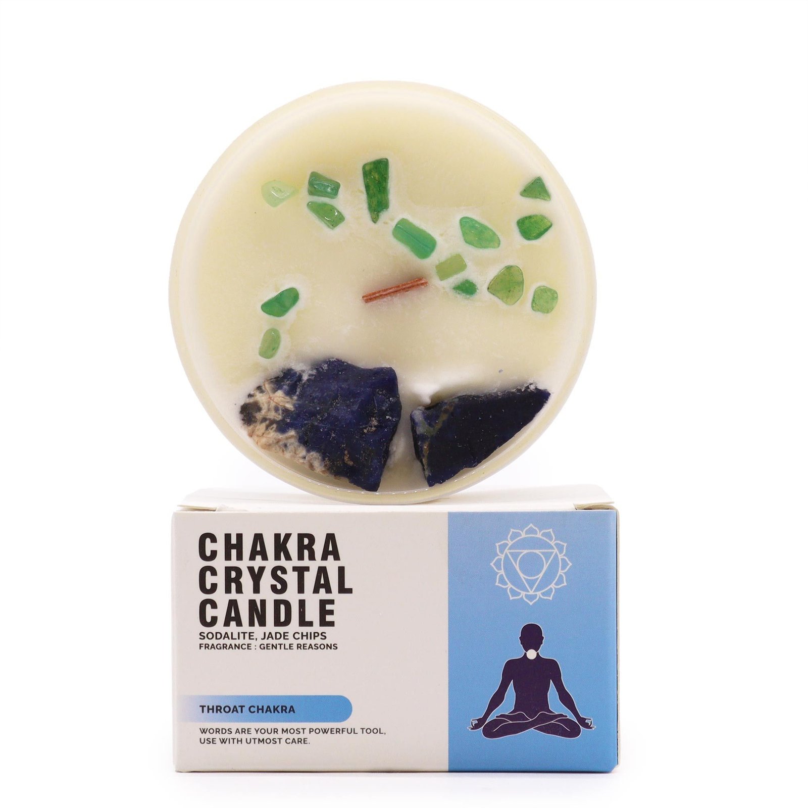Chakra Crystal Candles - Throat Chakra 1 Chakra Crystal Candles - Throat Chakra