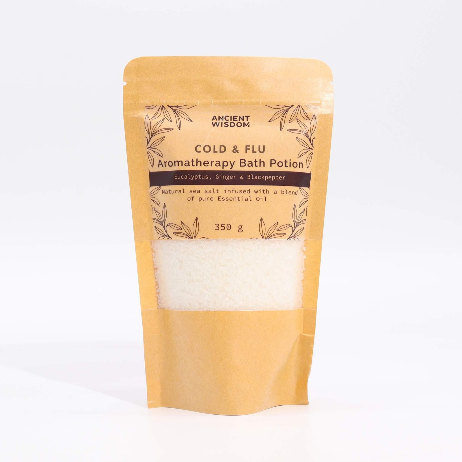 Aromatherapy Bath Potion in Kraft Bag 350g - Colds & Flu 3 Aromatherapy Bath Potion in Kraft Bag 350g - Colds & Flu - Image 3
