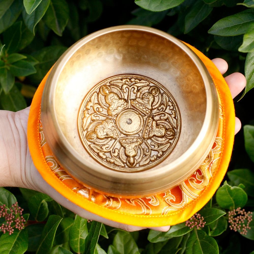 Five Buddha Singing Bowl Set 10cm (min 400gm) 6 Five Buddha Singing Bowl Set 10cm (min 400gm) - Image 6