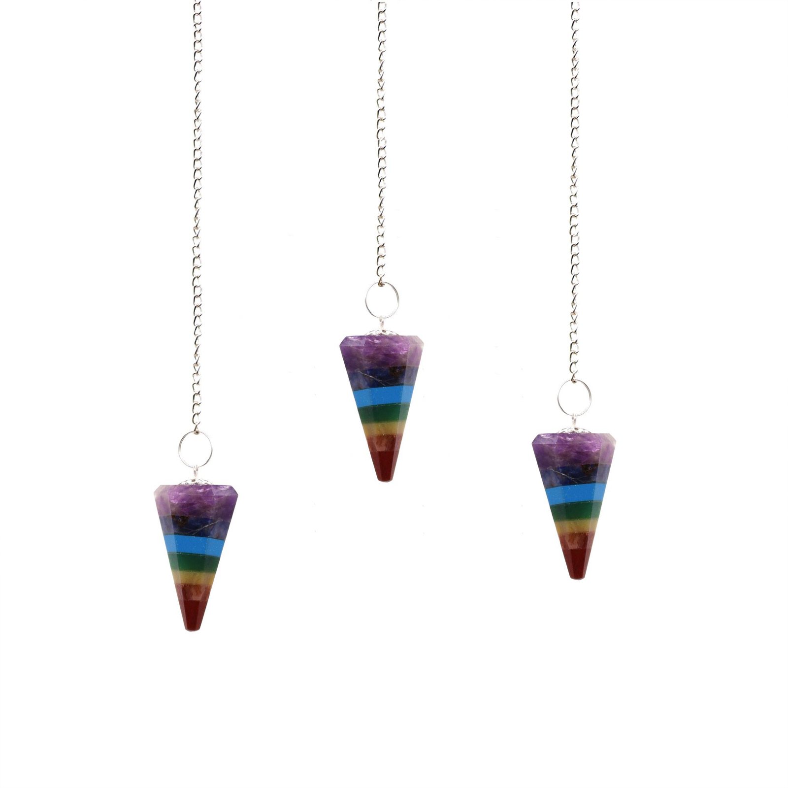 Chakra Style 7 Slice Pendulum 2 Chakra Style 7 Slice Pendulum - Image 2