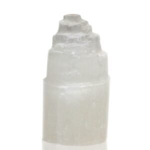 Selenite Tower Lamp - 15cm