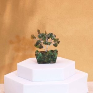 Mini Gemstone Tree On Orgonite Base - Green Aventurine (15 stones)