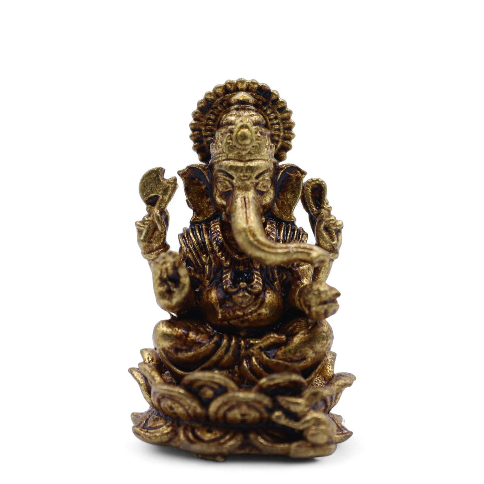 Brass Miniature Gods - Ganesha (12gms) - 30mm 7 Brass Miniature Gods - Ganesha (12gms) - 30mm - Image 7