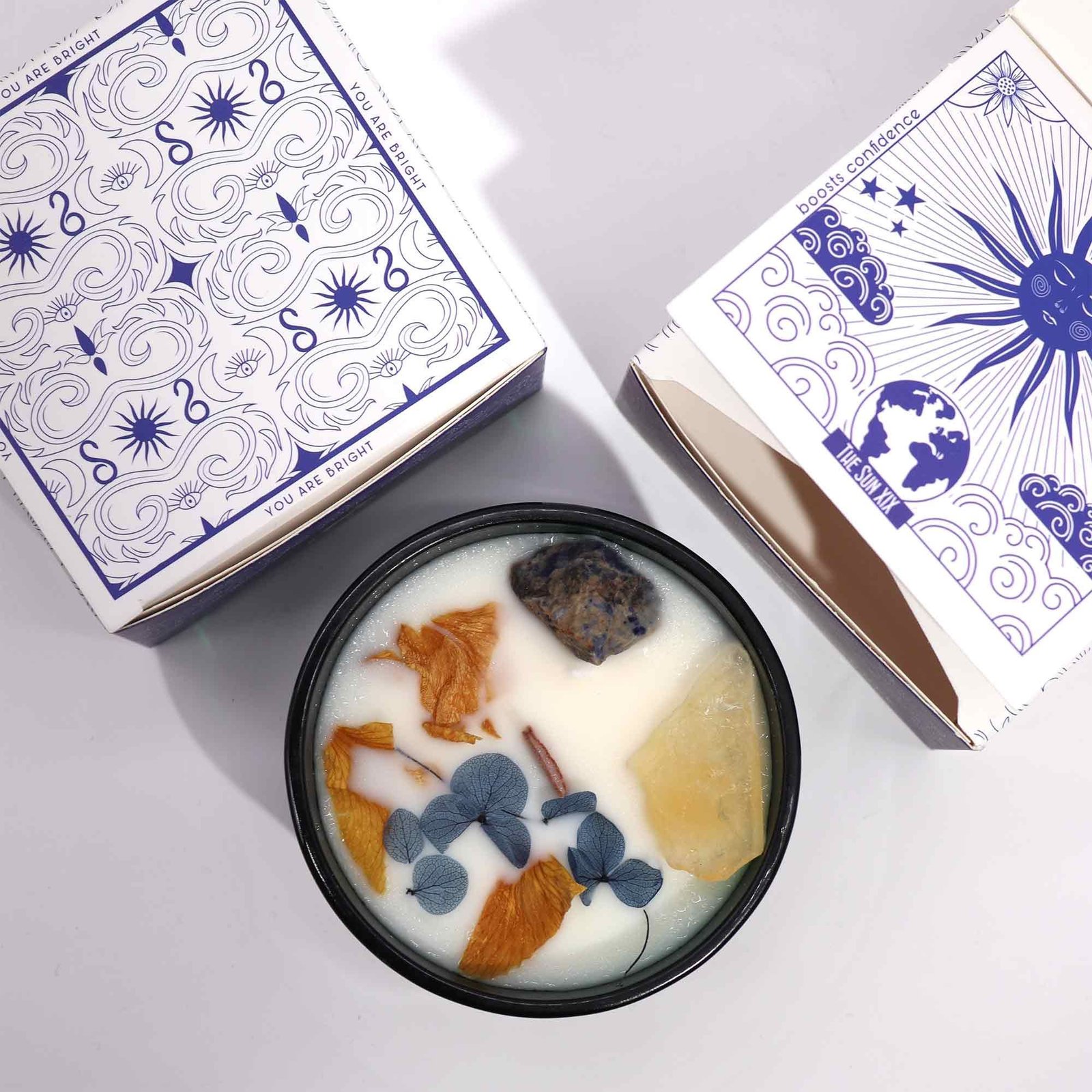 Hop Hare Crystal Magic Flower Candle - The Sun 4 Hop Hare Crystal Magic Flower Candle - The Sun - Image 4