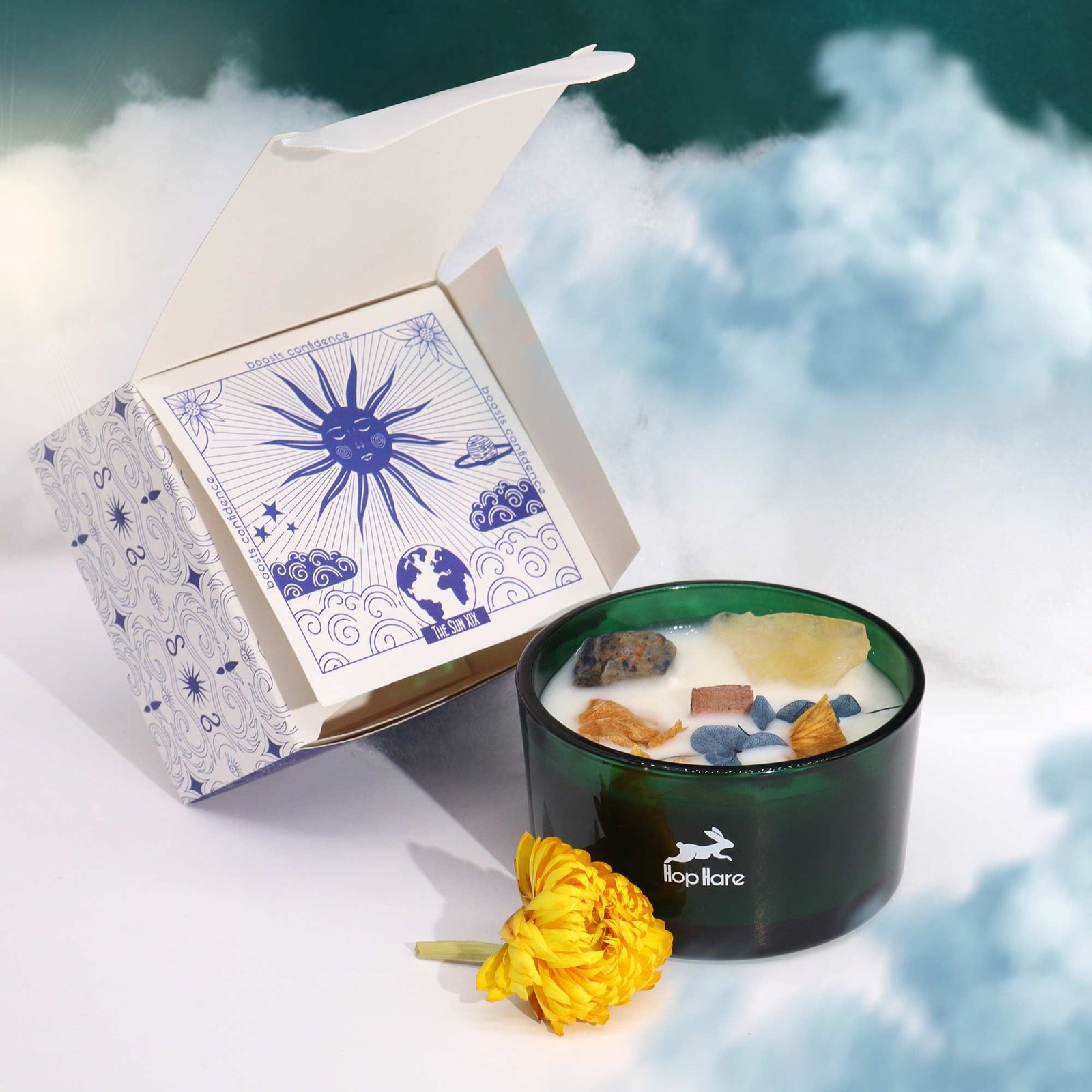 Hop Hare Crystal Magic Flower Candle - The Sun 5 Hop Hare Crystal Magic Flower Candle - The Sun - Image 5