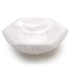 Selenite Hexagonal Bowl - 15cm
