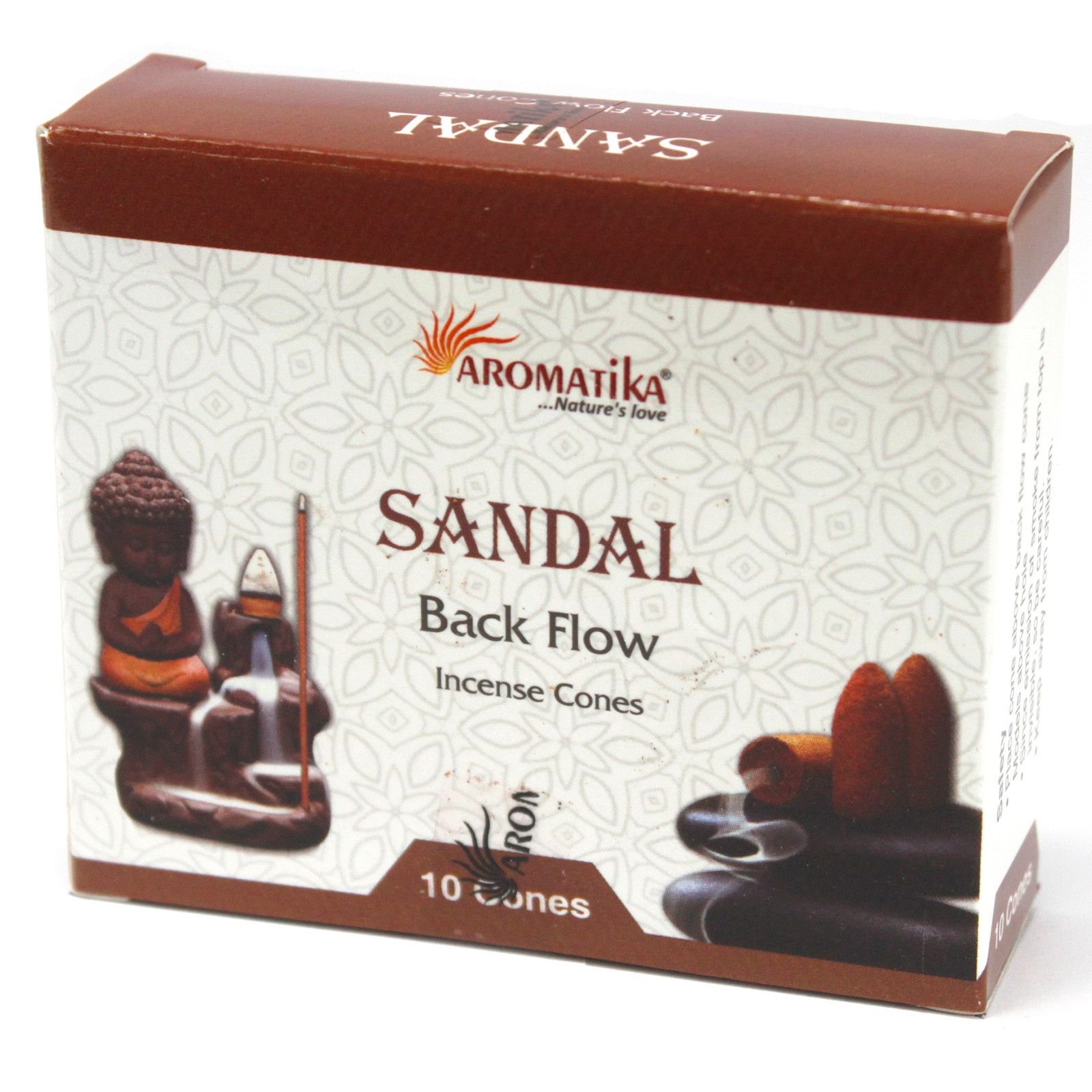 Aromatica Backflow Incense Cones - Sandalwood 1 Aromatica Backflow Incense Cones - Sandalwood