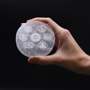 Selenite Small Charging Plate 8cm - Chakra Design