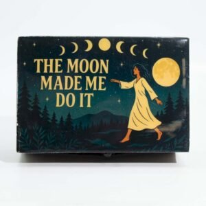 Medium Enamelled Box  - The Moon Made me Do It