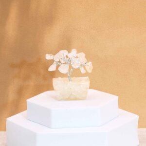 Mini Gemstone Tree On Orgonite Base - Rock Quartz (15 stones)